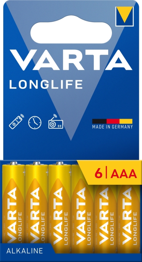 Varta 4103101746 - 6 kom Alkalne baterije LONGLIFE AAA 1,5V