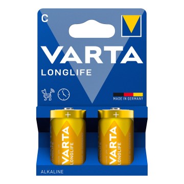Varta 4114101422 - 2 kom Alkalne baterije LONGLIFE LR14/C 1,5V