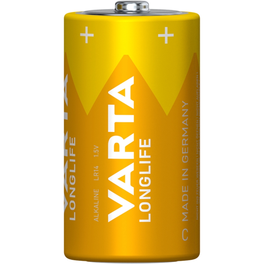 Varta 4114101422 - 2 kom Alkalne baterije LONGLIFE LR14/C 1,5V