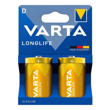 Varta 4120101422 - 2 kom Alkalne baterije LONGLIFE D 1,5V