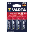 Varta 4706101404 - 4 kom Alkalna baterija LONGLIFE AA 1,5V