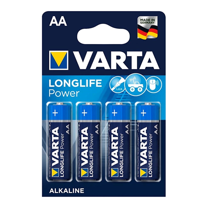 Varta 4906 - 4 kom Alkalne baterije HIGH ENERGY AA 1,5V