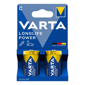 Varta 4914121422 - 2 kom Alkalne baterije LONGLIFE POWER LR14/C 1,5V