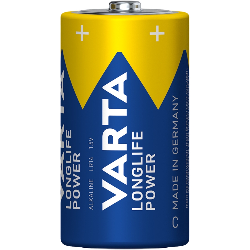 Varta 4914121422 - 2 kom Alkalne baterije LONGLIFE POWER LR14/C 1,5V