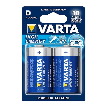 Varta 4920 - 2 komada alkalne baterije HIGH ENERGY D 1,5V