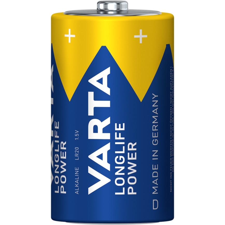 Varta 4920121422 - 2 kom Alkalne baterije LONGLIFE POWER LR20/D 1,5V