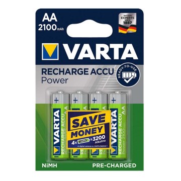 Varta 56706 - 4 kom Punjive baterije ACCU AA NiMH/2100mAh/1,2V