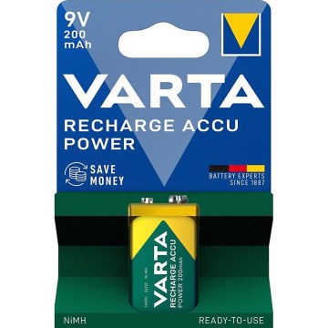Varta 56722101401 - 1 kom Punjiva akumulatorska baterija ACCU Ni-MH, 200 mAh, 9 V