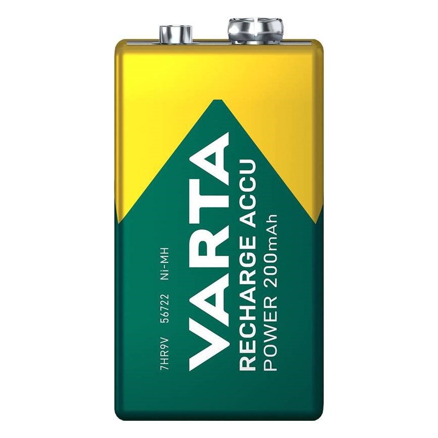 Varta 56722101401 - 1 kom Punjiva akumulatorska baterija ACCU Ni-MH, 200 mAh, 9 V