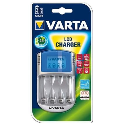 Varta 57070 - Punjač baterije LCD 4xAA/AAA 100-240V/12V/5V