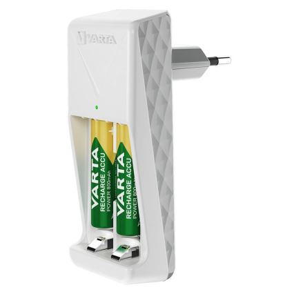 Varta 57656201421 - Punjač za baterije 2x AA/AAA, 800 mAh, 230 V