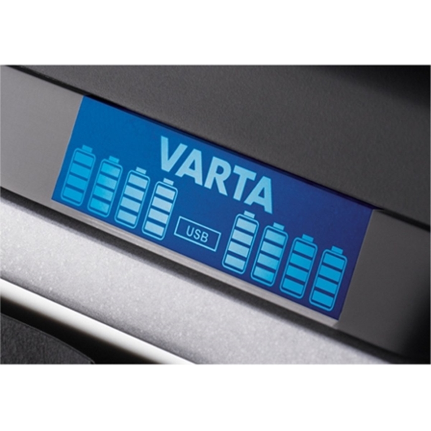 VARTA 57671 - LCD Multi punjač 8xAA/AAA a USB punjenje 4 sati