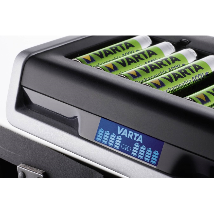 VARTA 57671 - LCD Multi punjač 8xAA/AAA a USB punjenje 4 sati