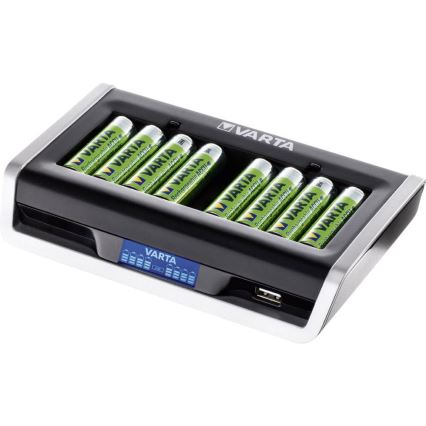 VARTA 57671 - LCD Multi punjač 8xAA/AAA a USB punjenje 4 sati