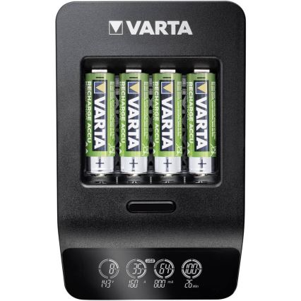 VARTA 57684 - LCD Smart punjač 4xAA/AAA punjenje 1,5h