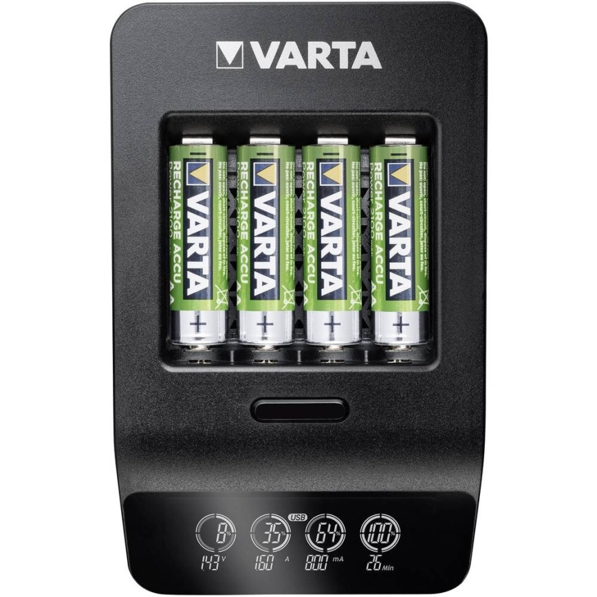 VARTA 57684 - LCD Smart punjač 4xAA/AAA punjenje 1,5h