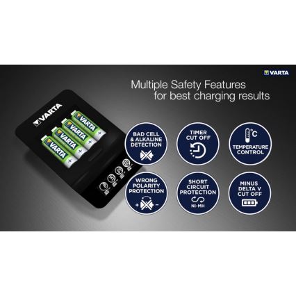 VARTA 57684 - LCD Smart punjač 4xAA/AAA punjenje 1,5h