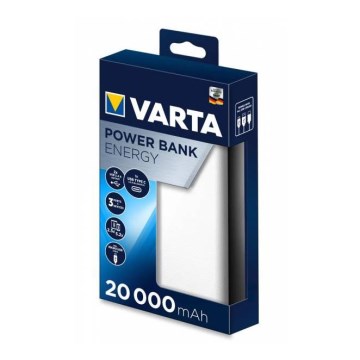 Varta 57978101111  - Power Bank ENERGY 20000mAh/2x2,4V bijela