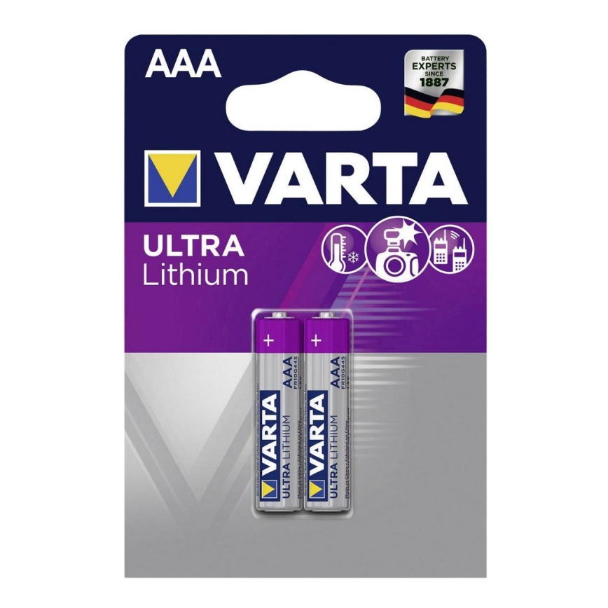 Varta 6103301402 - 2 kom Litijska baterija ULTRA AAA 1,5V