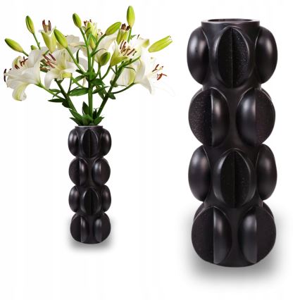 Vaza 37x15 cm smola/mat crne boje
