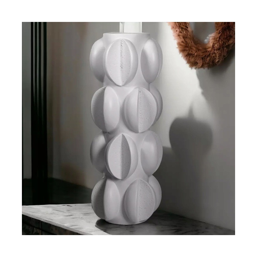 Vaza 37x19 cm smola/matna bijela