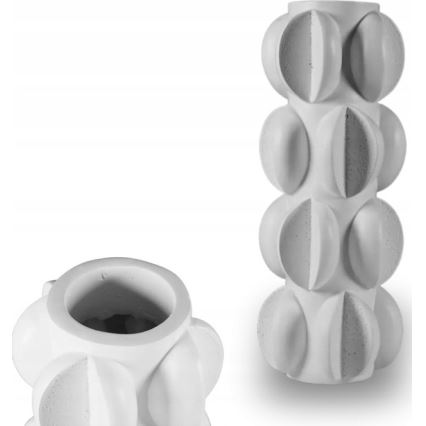 Vaza 37x19 cm smola/matna bijela