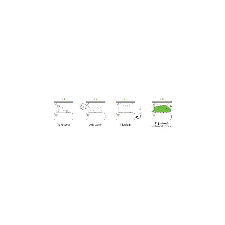 VEGEBOX SMART GARDEN 9 PLANTING VACANCY LED/21W/230V