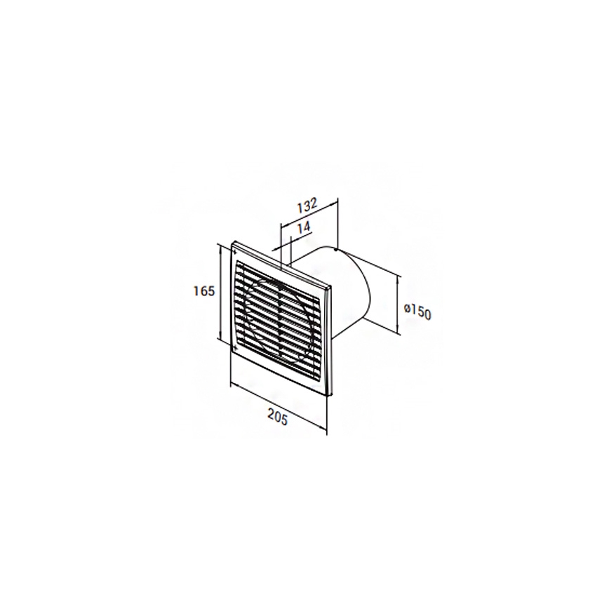 Ventilator 150 S AXIALNI 9301