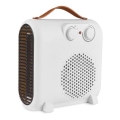 Ventilator s grijačem 1000/2000W/230V bijela