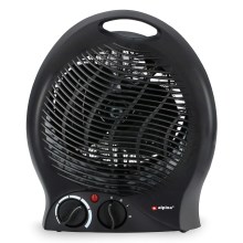 Ventilator s grijalicom 1000/2000W/230V crna