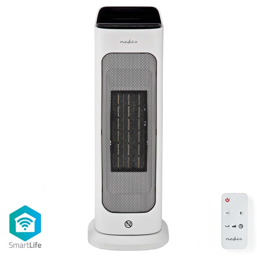 Ventilator s s keramičkim grijačem Smartlife 1400/2000W/230V Wi-Fi Tuya + daljinski upravljač