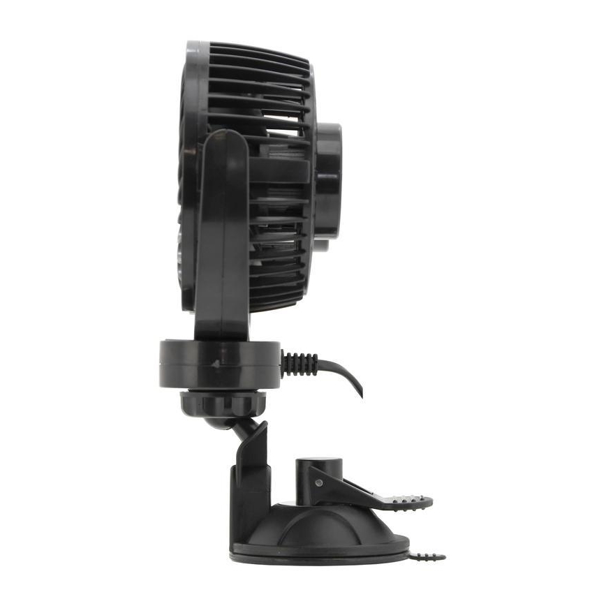 Ventilator s usisavačem za auto 7W/12V crni