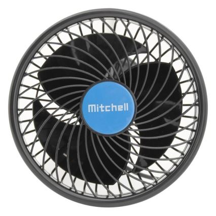Ventilator s usisnom čašicom za automobil 9W/12V crna