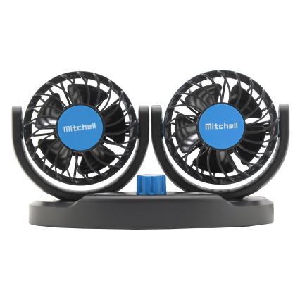Ventilator za instrument ploču automobila s USB-om 3W/5V crna