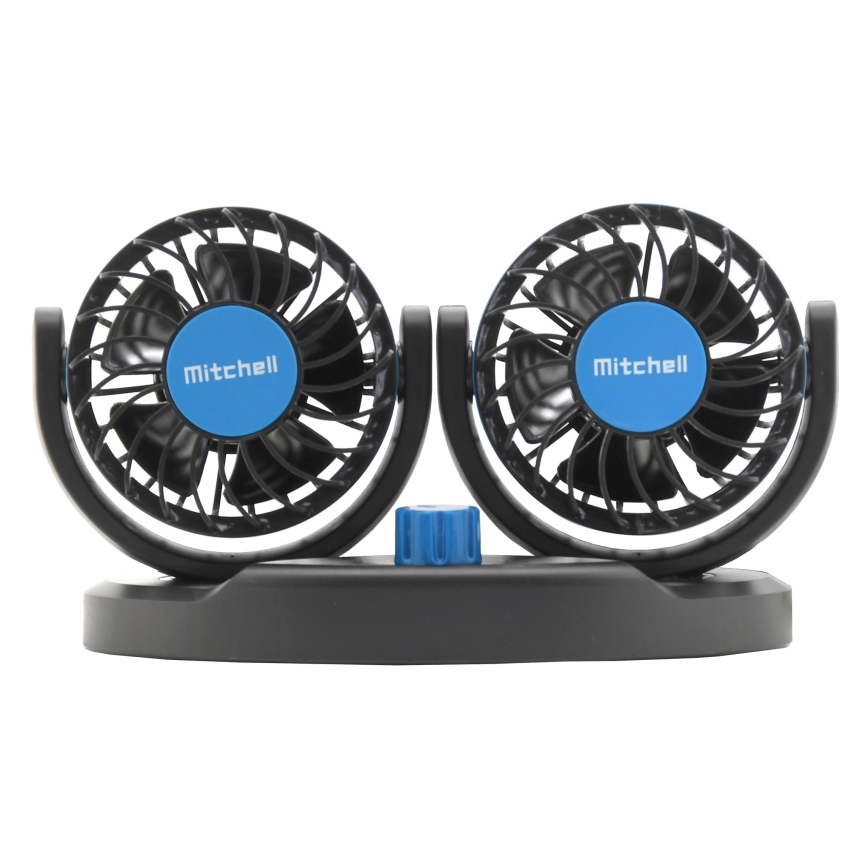 Ventilator za instrument ploču automobila s USB-om 3W/5V crna