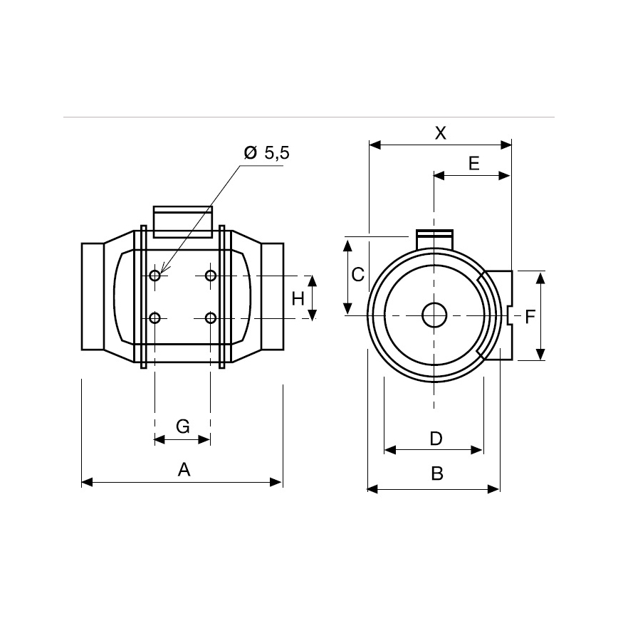 Ventilator za kupaonicu TD-250/100 24W/230V IP44