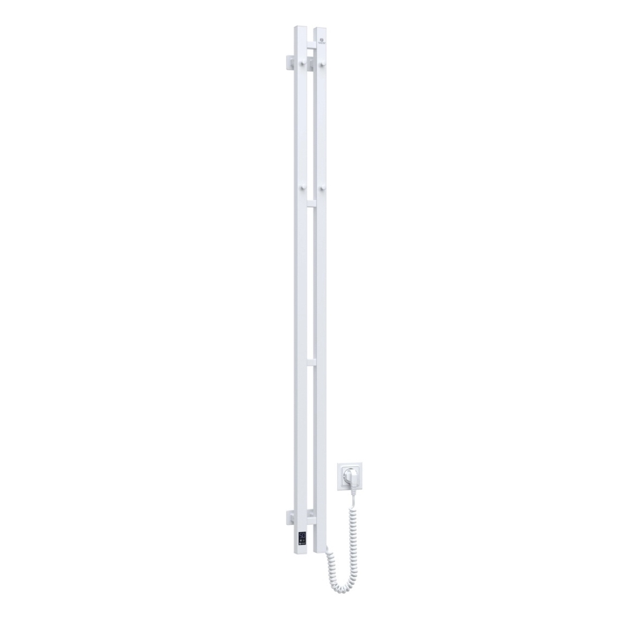 Vertaduro - Električni sušač ručnika s termostatom VEO 106W/230V 150x9 cm IP44 bijela desna