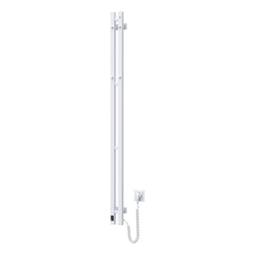 Vertaduro - Električni sušač ručnika s termostatom VEO 106W/230V 150x9 cm IP44 bijela desna