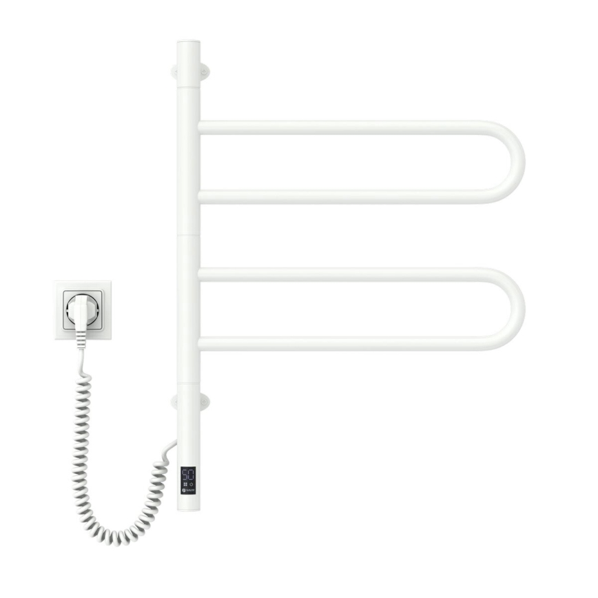 Vertaduro - Električno okretno sušilo za ručnike s termostatom ELA 60W/230V 65x49 cm IP44 bijelo