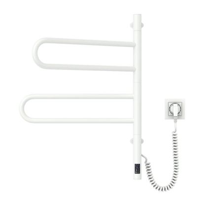 Vertaduro - Električno okretno sušilo za ručnike s termostatom ELA 60W/230V 65x49 cm IP44 bijelo