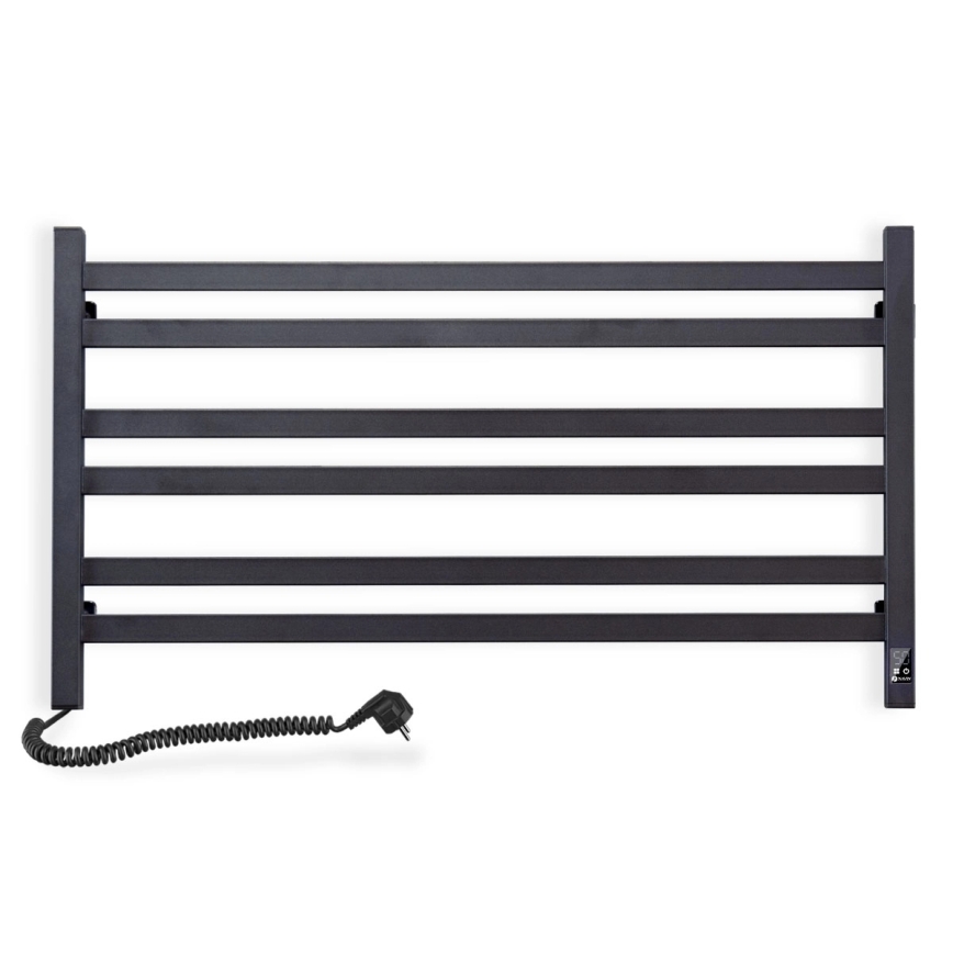 Vertaduro - Električni sušač za ručnike s termostatom AVA 181W/230V 50x90 cm IP44 crni lijevi