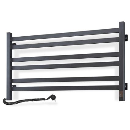 Vertaduro - Električni sušač za ručnike s termostatom AVA 181W/230V 50x90 cm IP44 crni lijevi