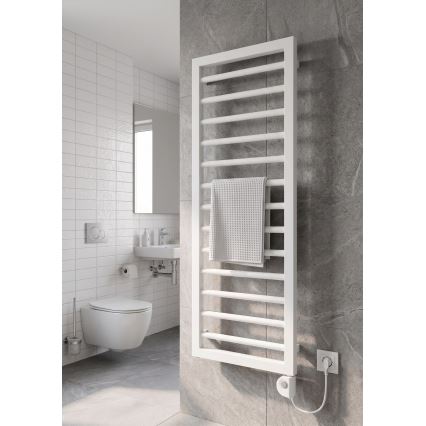 Vertaduro - Kupaonski radijator s termostatom ADEL 600W 128x50 cm bijela