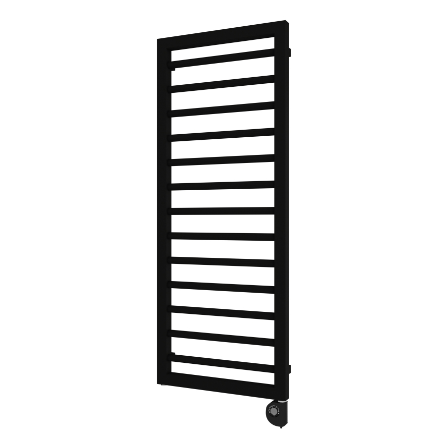Vertaduro - Kupaonski radijator s termostatom ADEL 600W 128x50 cm crna