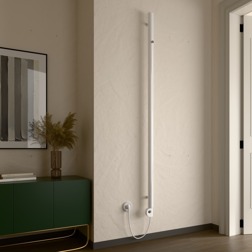 Vertaduro - Kupaonski radijator s termostatom ERDA 400 W 180x5 cm bijeli
