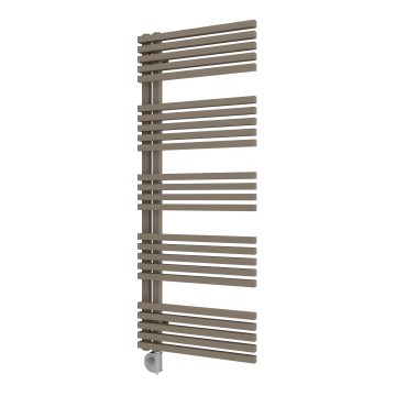 Vertaduro - Kupaonski radijator s termostatom MICHELLE, 600 W, 129 x 50 cm, taupe