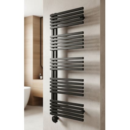 Vertaduro - Kupaonski radijator s termostatom MICHELLE 600W 129x50 cm antracit