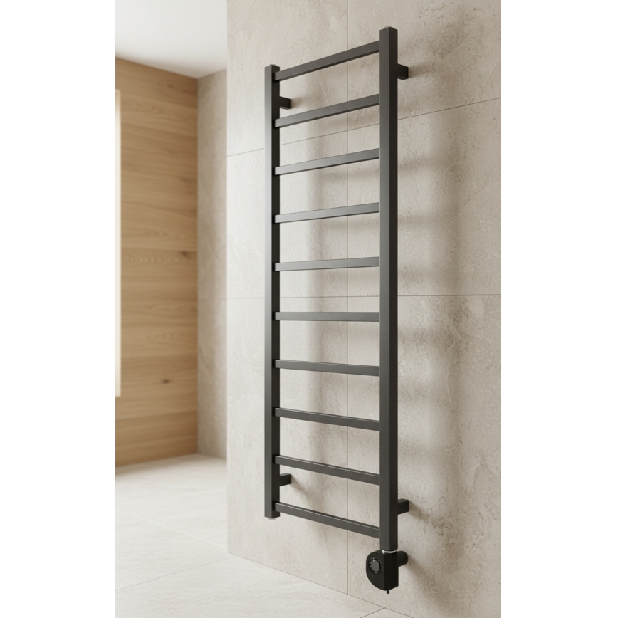 Vertaduro - Kupaonski radijator s termostatom ZOE 400W 114x40 cm antracit