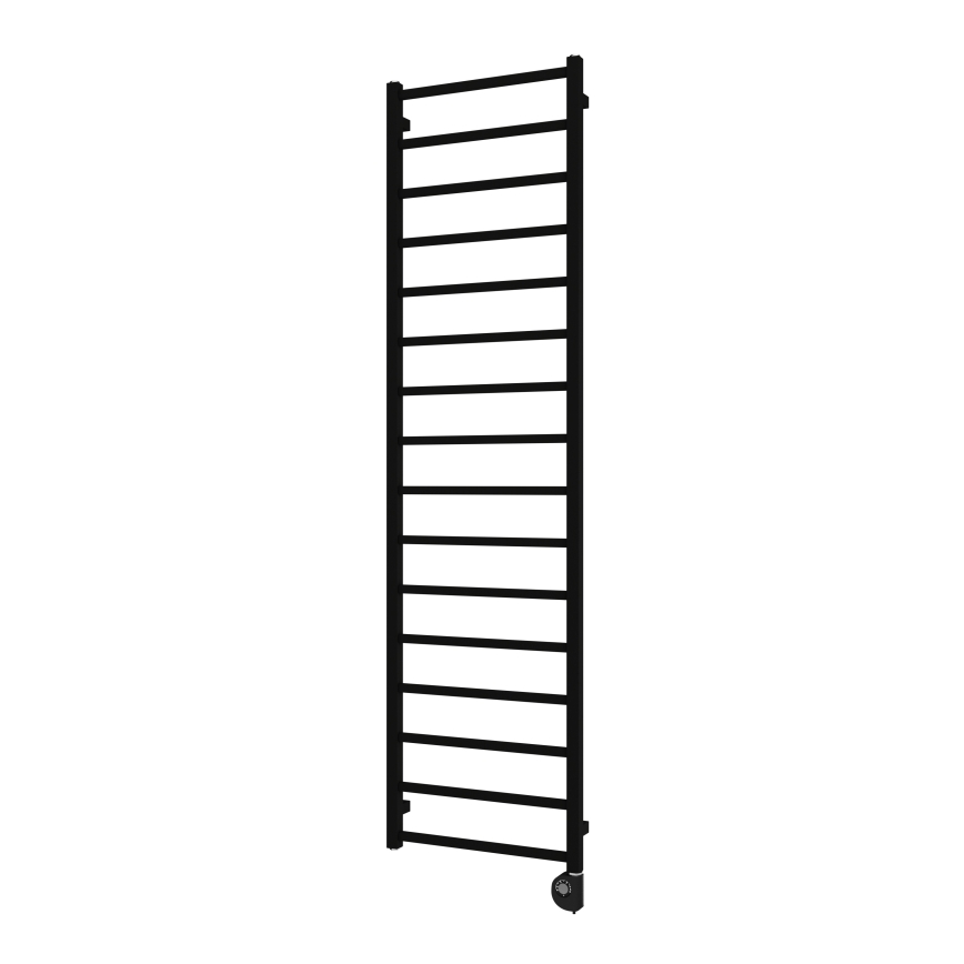 Vertaduro - Kupaonski radijator s termostatom ZOE 400W 186x50 cm crni