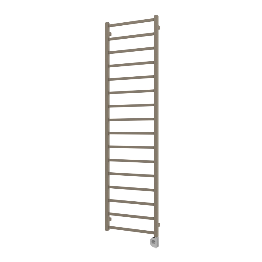 Vertaduro - Kupaonski radijator s termostatom ZOE 400W 186x50 cm taupe